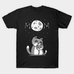 The Moon And The Mom Cat 1 T-Shirt